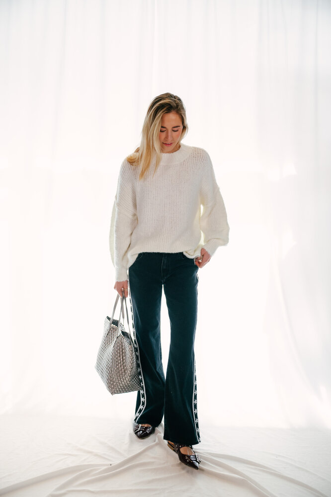 ERINE pull en laine écru