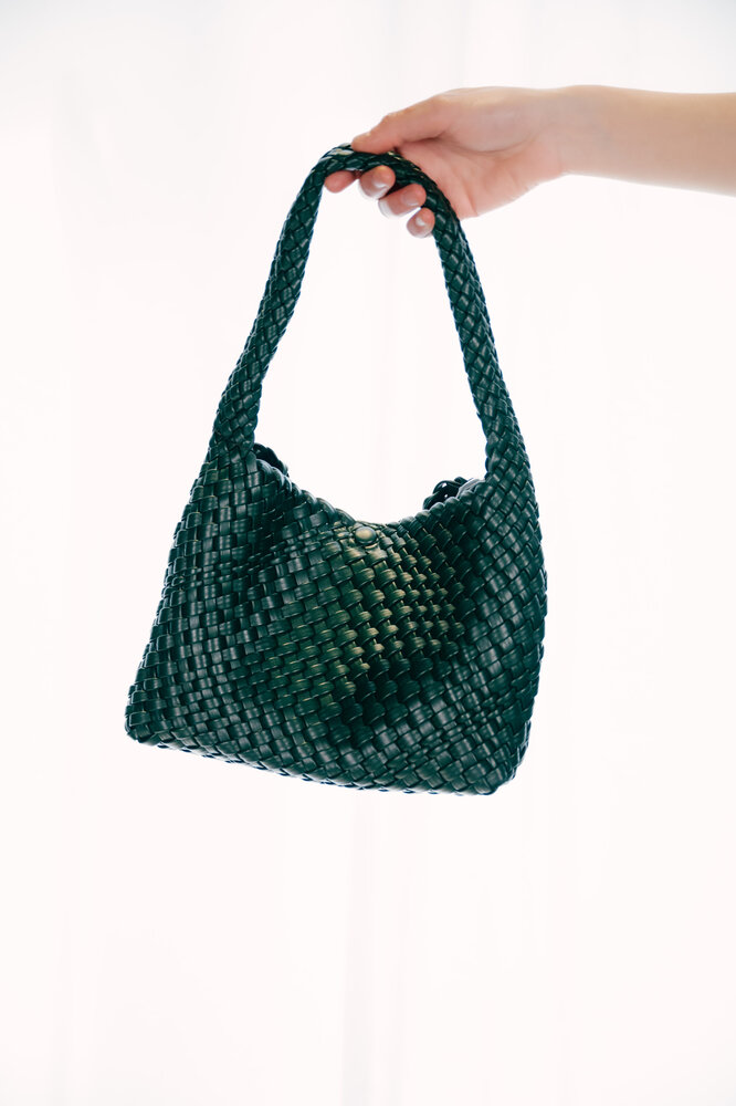 MILLANA sac tressé vert MILLANA sac tressé vert