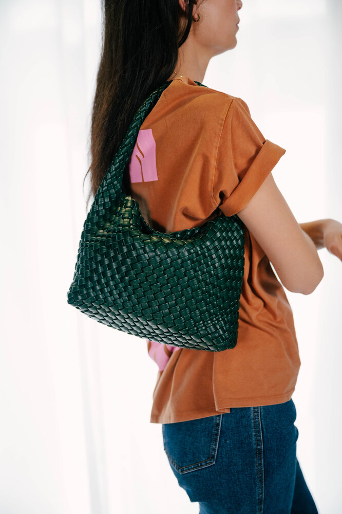 MILLANA sac tressé vert MILLANA sac tressé vert