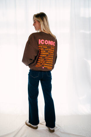 YVANA sweat chocolat iconic