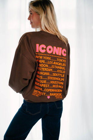YVANA sweat chocolat iconic