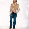 YELENE veste sans manches beige YELENE veste sans manches beige