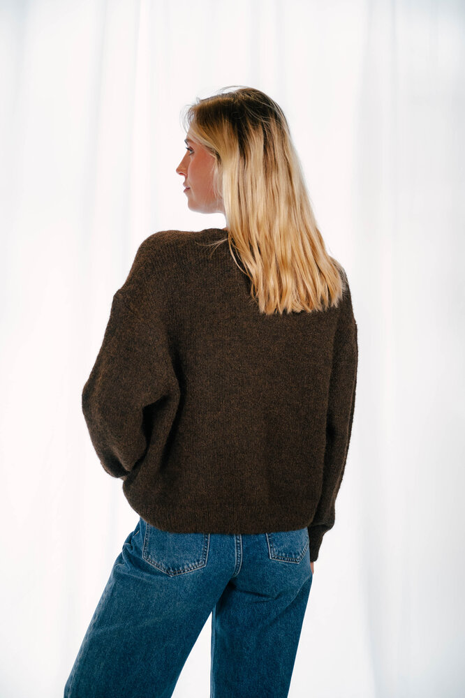 ROMANE gilet chocolat ROMANE gilet chocolat