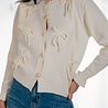 ANASTASIE gilet écru avec nœuds et perles ANASTASIE gilet écru avec nœuds et perles