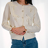 ANASTASIE gilet écru avec nœuds et perles ANASTASIE gilet écru avec nœuds et perles