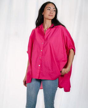 KARINA chemise oversize fuchsia