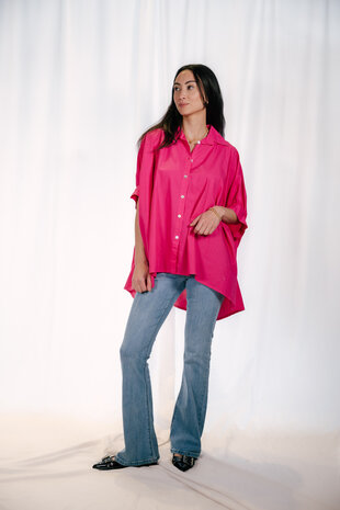 KARINA chemise oversize fuchsia