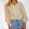 OPALINE blouse jaune à volant OPALINE blouse jaune à volant