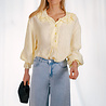 OPALINE blouse jaune à volant OPALINE blouse jaune à volant