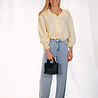 OPALINE blouse jaune à volant OPALINE blouse jaune à volant