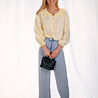 OPALINE blouse jaune à volant OPALINE blouse jaune à volant