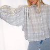 TONIA chemise à carreaux bleu ciel TONIA chemise à carreaux bleu ciel