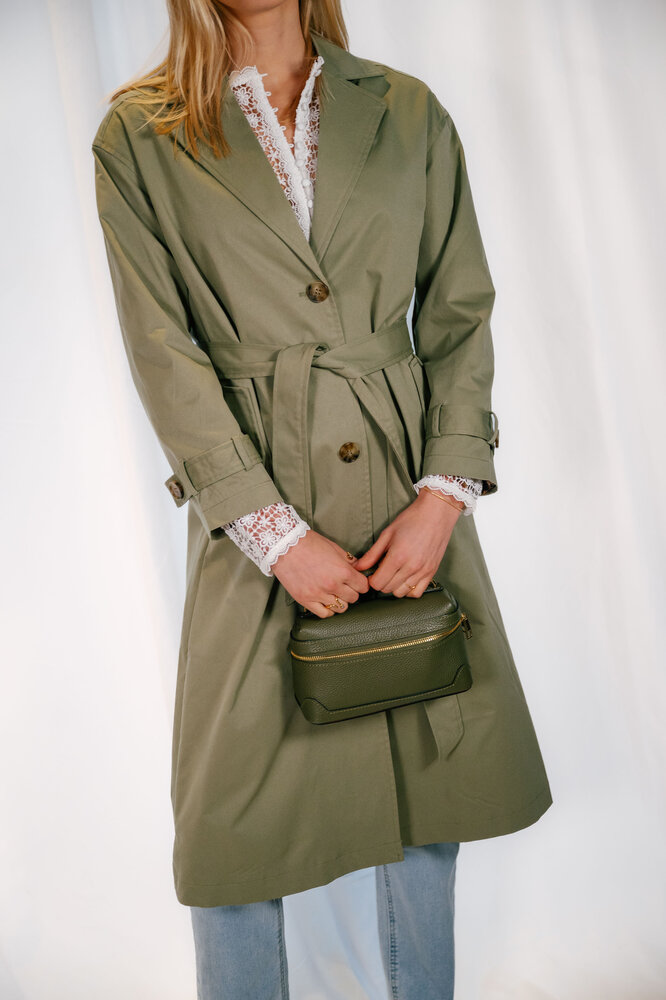 CORALIE trench vert CORALIE trench vert