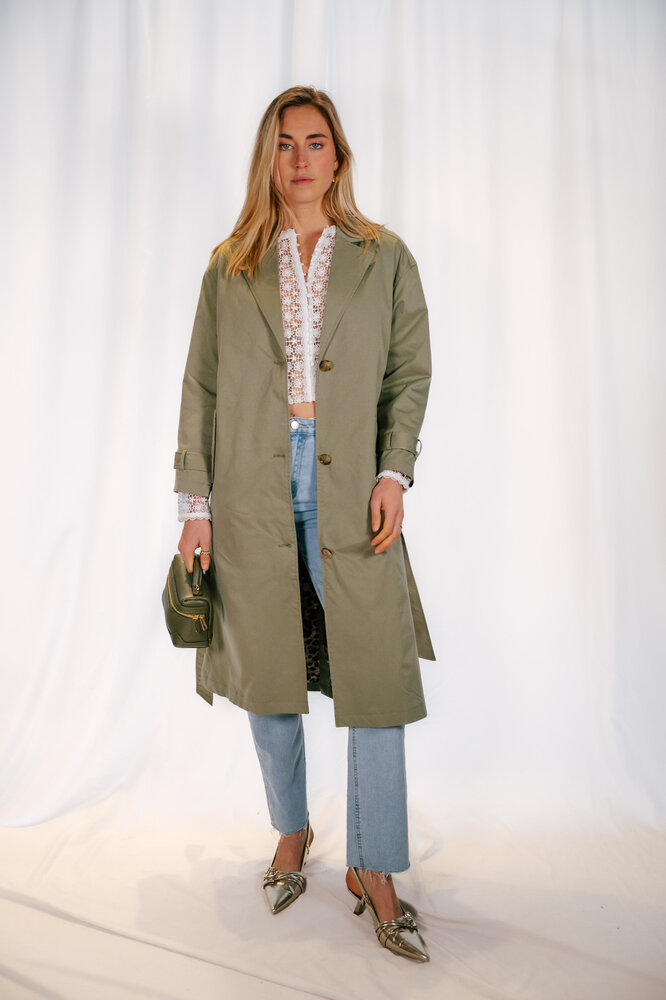 CORALIE trench vert CORALIE trench vert