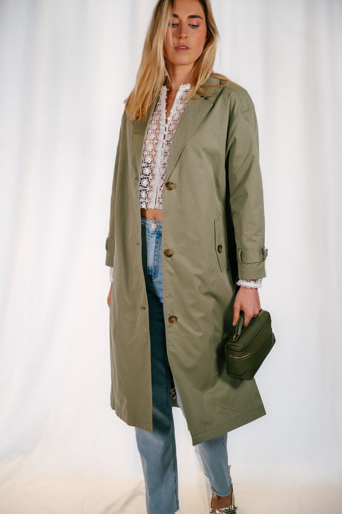 CORALIE trench vert CORALIE trench vert