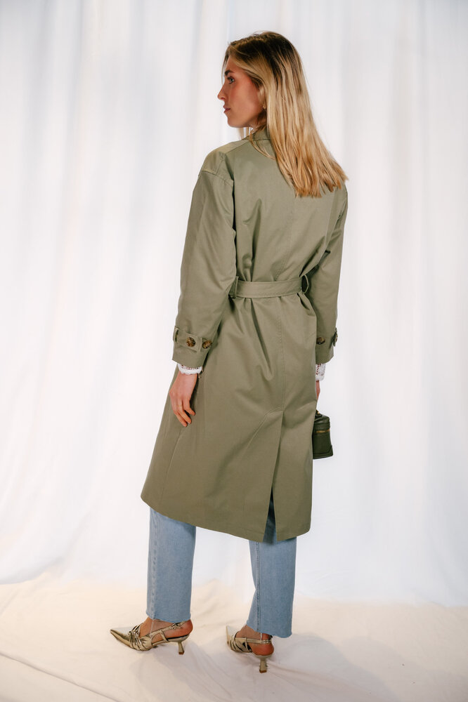 CORALIE trench vert CORALIE trench vert