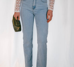 REGINA jean straight bleu clair