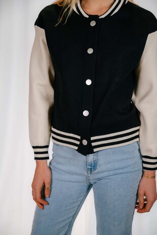 XENA bomber noir et blanc XENA bomber noir et blanc