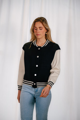 XENA bomber noir et blanc XENA bomber noir et blanc