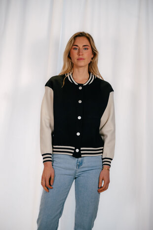 XENA bomber noir et blanc XENA bomber noir et blanc