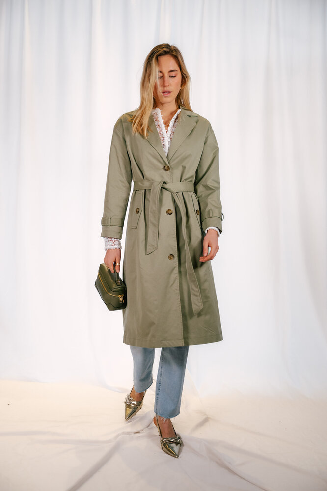 CORALIE trench vert CORALIE trench vert