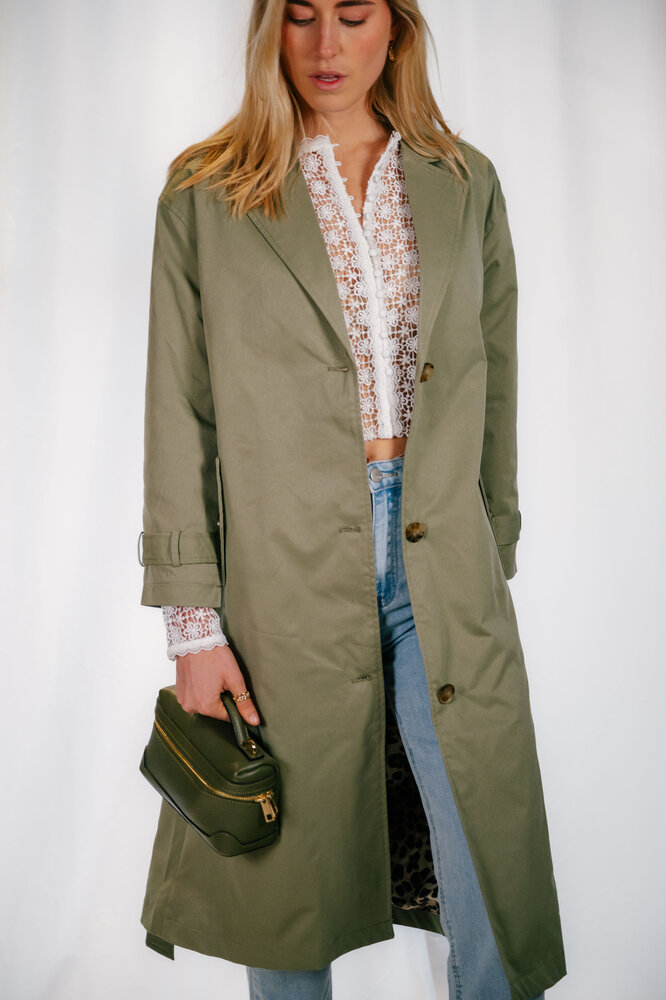 CORALIE trench vert CORALIE trench vert
