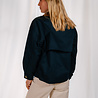 ATHENA veste bleu marine à col marron ATHENA veste bleu marine à col marron