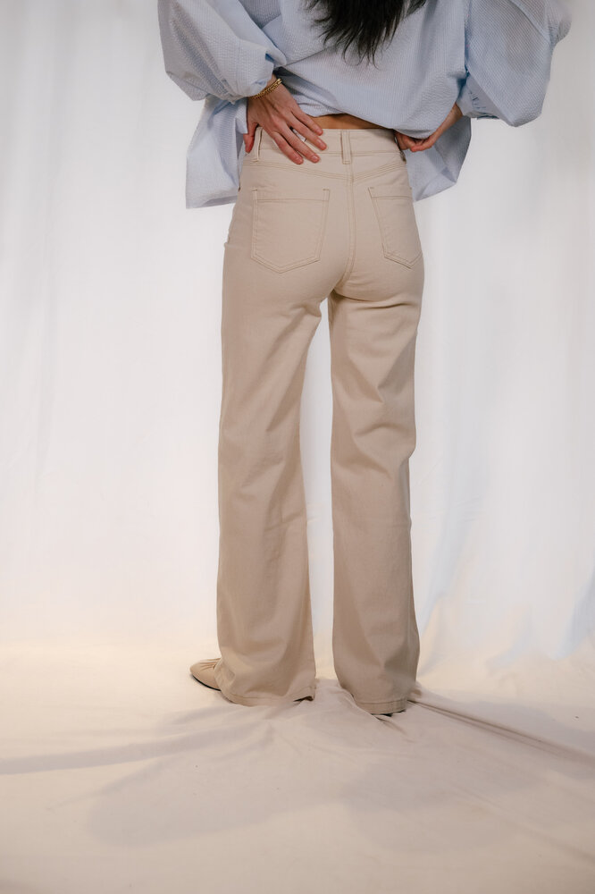 GASPARD jean crème avec poches avant GASPARD jean crème avec poches avant