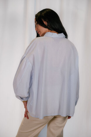 BRILLA blouse bleu à rayure BRILLA blouse bleu à rayure