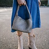BETTINE sac tressé argenté BETTINE sac tressé argenté