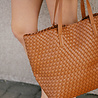 IMANETTE sac tressé cognac IMANETTE sac tressé cognac