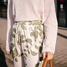SALINA pantalon fluide vert et crème SALINA pantalon fluide vert et crème