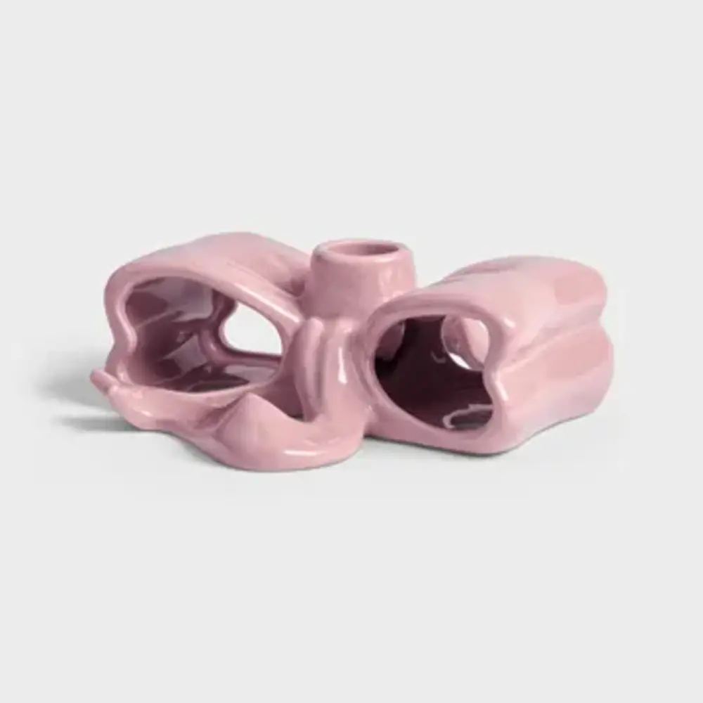 RIBBON bougeoir rose RIBBON bougeoir rose