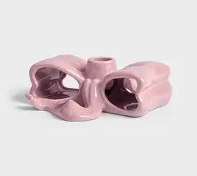 RIBBON bougeoir rose