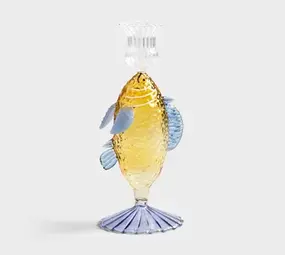 FISH bougeoir jaune