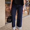 LOANE jean bleu foncé avec bords LOANE jean bleu foncé avec bords