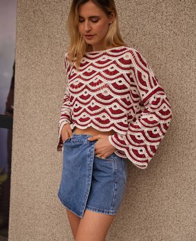 CONSTANCE blouse bordeaux