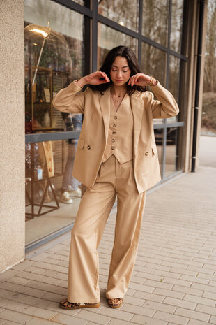 EMILE gilet sans manches camel EMILE gilet sans manches camel