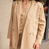 EMILE blazer en lin camel EMILE blazer en lin camel