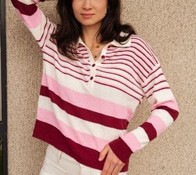 LALY pull bordeaux