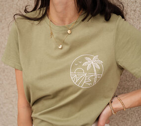 DAZY t-shirt vert écru