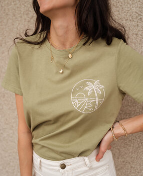 DAZY t-shirt vert écru