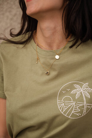 DAZY t-shirt vert écru