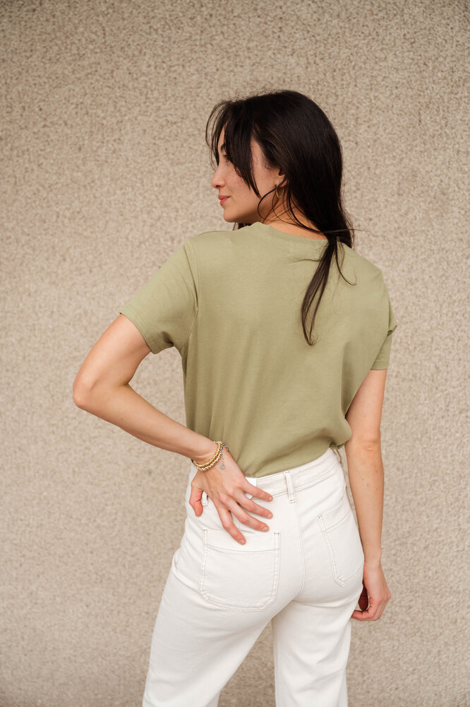 DAZY t-shirt vert écru