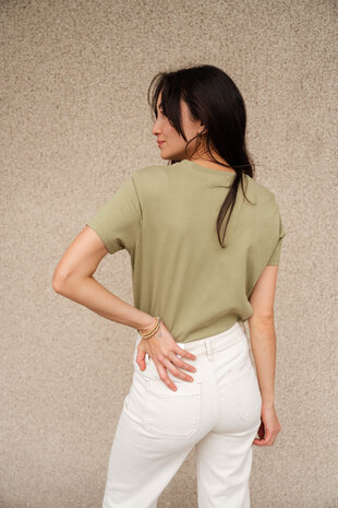 DAZY t-shirt vert écru