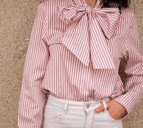 ALESIA chemise à rayures rose