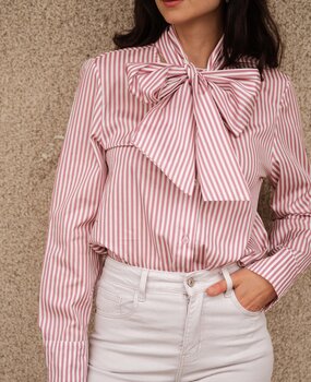 ALESIA chemise à rayures rose