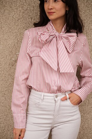 ALESIA chemise à rayures rose