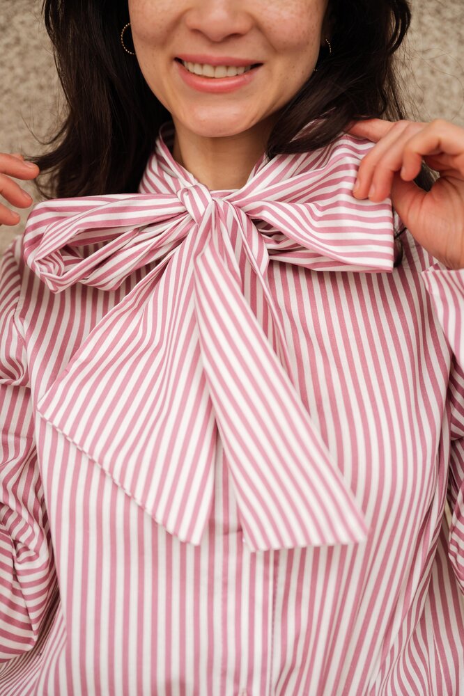 ALESIA chemise à rayures rose