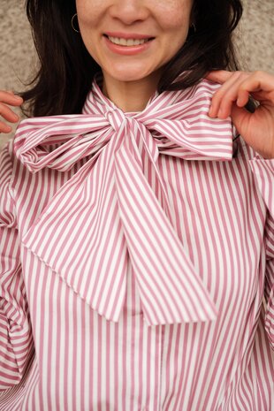 ALESIA chemise à rayures rose